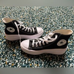 Converse Chuck Taylor All Star Move Platform, Women’s size 9, Black high tops